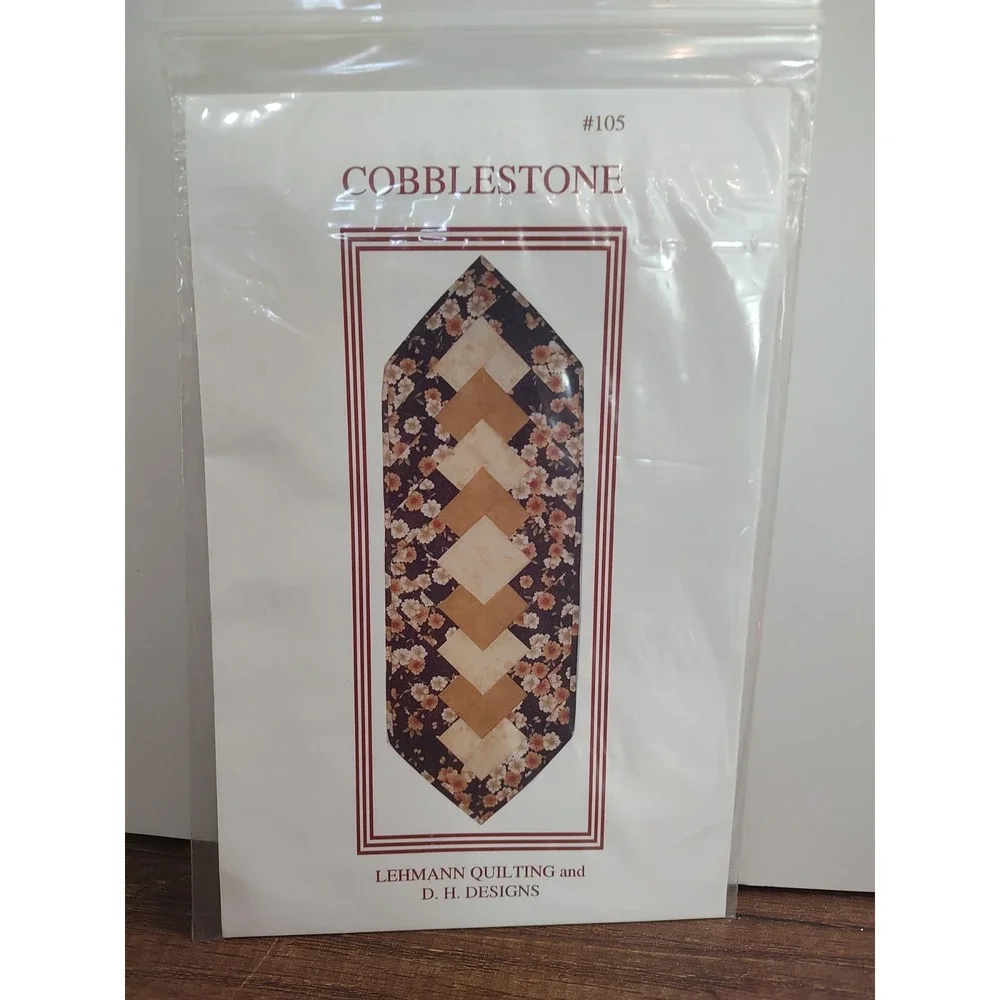 Cobblestone Easy Table Runner Pattern 105 by Lehman Quilting D H Designs P15